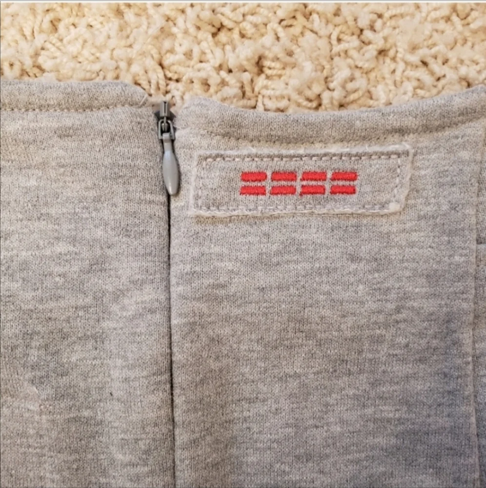 Peace Love World Skirt Fleece Lined Gray Size XS Brand New With Tags